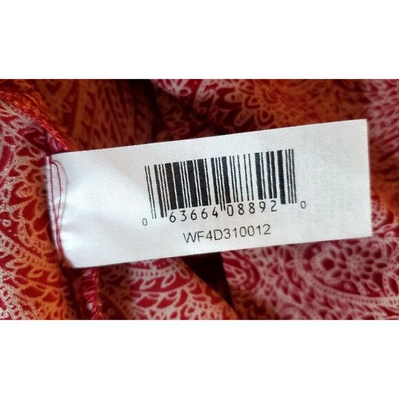 Joe Fresh Slip Sundress / Cami Sheath Light Mini WOM MED Red White Bow Back Cute - Picture 8 of 11